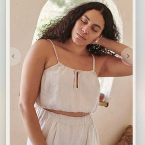 NWT First Rite Tie Tank Top Ozma